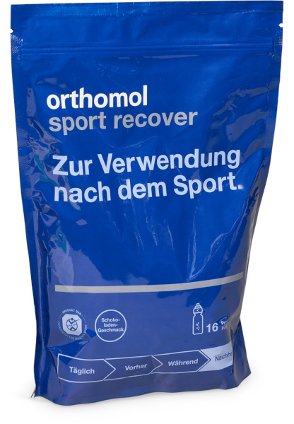 orthomol sport recover - nach dem Ausdauersport - Eiweißpulver - Schokoladen-Geschmack - 720g